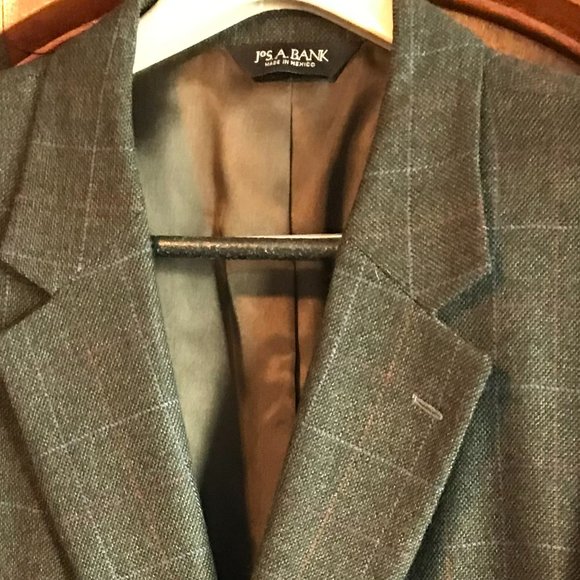 Jos. A. Bank Other - Jos. A. Bank Men's 100% Wool Blazer 48 Long Multi Tattersall Color